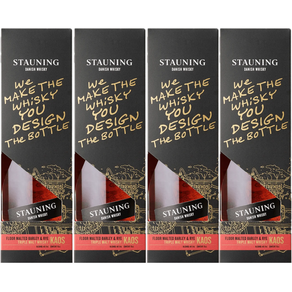 4 Flasker Stauning KAOS Design Edition