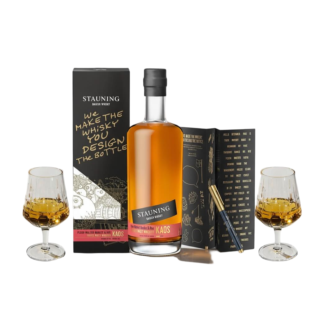 Stauning Kaos Design Your Edition + 2 stk. The Bullet Whisky Glass