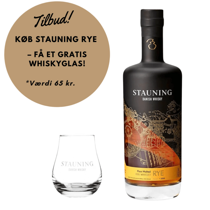 Stauning Whisky Rye + Gratis Stauning Glas