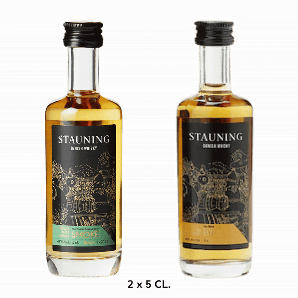Stauning Whisky Smoke & rye Pakke 2 x 5 cl