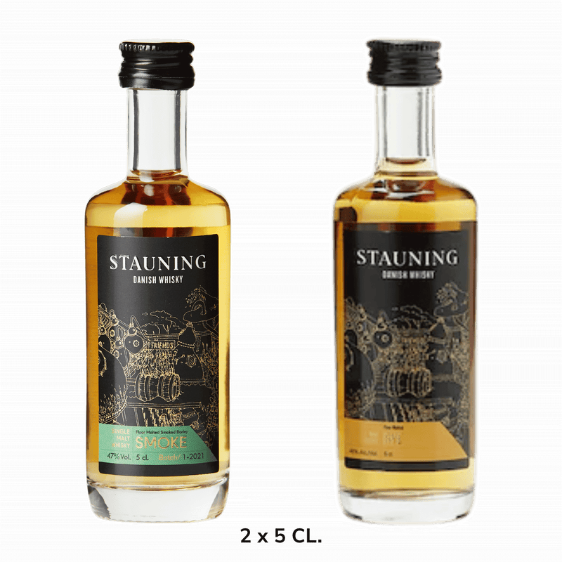 Stauning Whisky Smoke & rye Pakke 2 x 5 cl