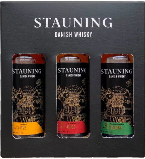 Stauning Whiskeys Essence with 3x5cl Tasting Set