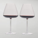 The Bold Bourgogne Glas - 2 Styk Fulde med Rødvin