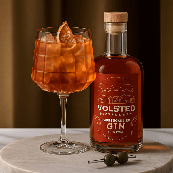 Volsted Cape Sugarbird Gin + 2 stk The Blend Gin Glass